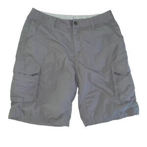 REI Women's Gray Nylon Cargo Hiking Utility Shorts size 6